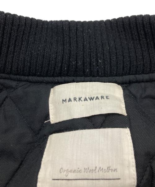 MARKAWARE（マーカウェア）MARKAWARE (マーカウェア) VARSITY JACKET ORGANIC WOOL MELTON ブラック サイズ:1の古着・服飾アイテム
