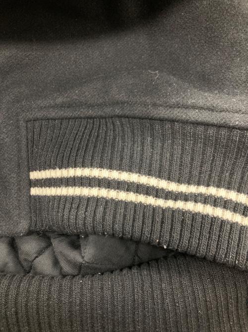 MARKAWARE（マーカウェア）MARKAWARE (マーカウェア) VARSITY JACKET ORGANIC WOOL MELTON ブラック サイズ:1の古着・服飾アイテム