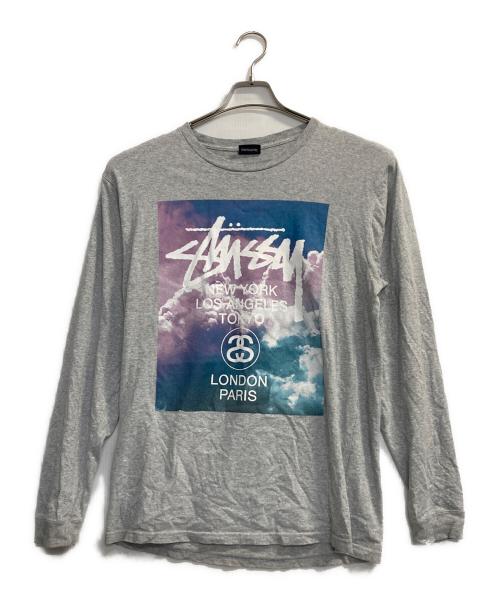 stussy（ステューシー）stussy (ステューシー) 長袖Tシャツ グレー サイズ:Ｍの古着・服飾アイテム