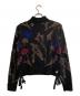 noir kei ninomiya (ノワール ケイ ニノミヤ) サイドリボン花柄ニット ブラック×ブラウン サイズ:Ｍ：18000円