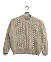 oldderby Knitwear（オールドダービーニットウェア）の古着「ケーブルニット」｜ホワイト