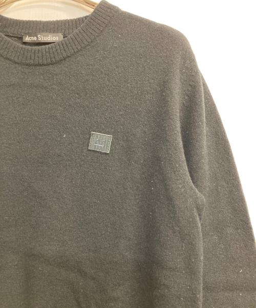 Acne studios（アクネ ストゥディオズ）Acne studios (アクネ ストゥディオズ) NALON FACE ウールニット ブラック サイズ:Ｍの古着・服飾アイテム
