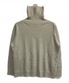 MARGARET HOWELLマーガレットハウエル）の古着「ハイネックカシミヤニット」｜ベージュ