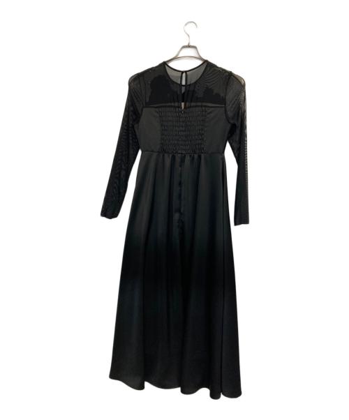 Ameri（アメリ）Ameri (アメリ) UPPER EMBROIDERY FLARE DRESS ブラック サイズ:Ｓの古着・服飾アイテム