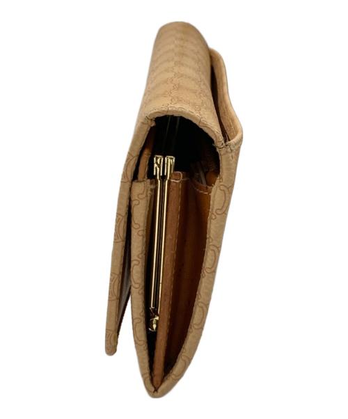 CELINE（セリーヌ）CELINE (セリーヌ) マカダムロングウォレット ベージュの古着・服飾アイテム