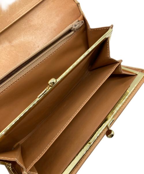 CELINE（セリーヌ）CELINE (セリーヌ) マカダムロングウォレット ベージュの古着・服飾アイテム