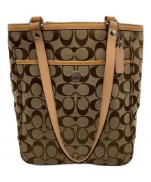 COACH（コーチ）の古着「トートバッグ」｜ベージュ×ブラウン