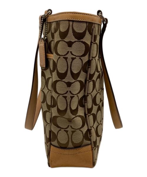COACH（コーチ）COACH (コーチ) トートバッグ ベージュ×ブラウンの古着・服飾アイテム