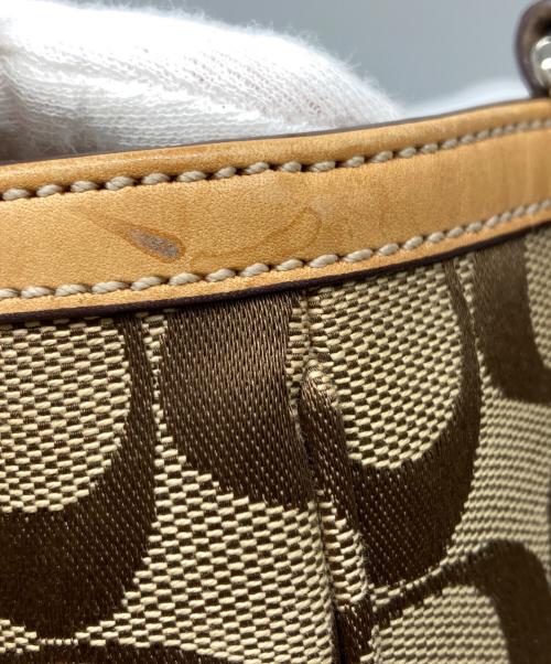 COACH（コーチ）COACH (コーチ) トートバッグ ベージュ×ブラウンの古着・服飾アイテム