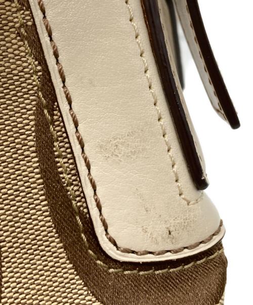 COACH（コーチ）COACH (コーチ) ショルダーバッグ ベージュ×アイボリーの古着・服飾アイテム