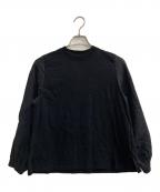 DRAWERドゥロワー）の古着「シアサッカースリーブP/O」｜ブラック