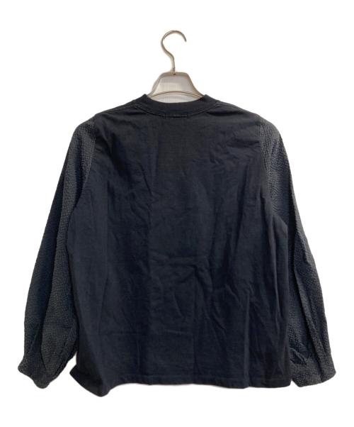 DRAWER（ドゥロワー）Drawer (ドゥロワー) シアサッカースリーブP/O ブラック サイズ:1の古着・服飾アイテム