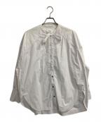 OHGAオオガ）の古着「ボウタイ バンドカラーシャツ」｜ホワイト