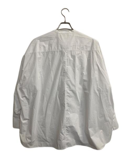 OHGA（オオガ）OHGA (オオガ) ボウタイ バンドカラーシャツ ホワイト サイズ:Ｍの古着・服飾アイテム