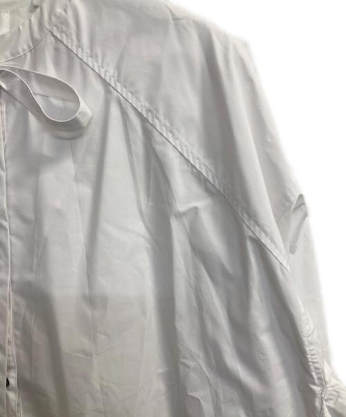 OHGA（オオガ）OHGA (オオガ) ボウタイ バンドカラーシャツ ホワイト サイズ:Ｍの古着・服飾アイテム