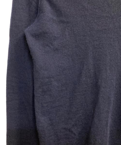 DRAWER（ドゥロワー）Drawer (ドゥロワー) カシミヤ・シルクブレンドVネックニット ネイビー サイズ:2の古着・服飾アイテム