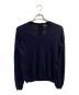 Drawer（ドゥロワー）の古着「カシミヤ・シルクブレンドVネックニット」｜ネイビー
