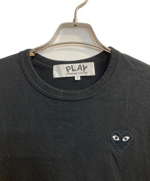 PLAY COMME des GARCONS（プレイコムデギャルソン）PLAY COMME des GARCONS (プレイコムデギャルソン) ハートワッペンL/S Tee ブラック サイズ:Lの古着・服飾アイテム