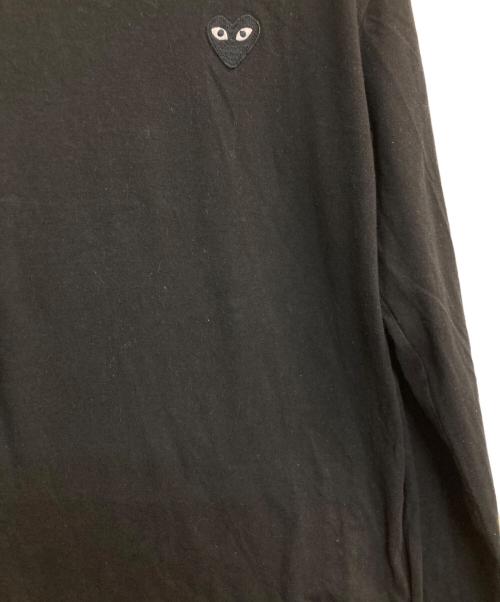 PLAY COMME des GARCONS（プレイコムデギャルソン）PLAY COMME des GARCONS (プレイコムデギャルソン) ハートワッペンL/S Tee ブラック サイズ:Lの古着・服飾アイテム