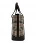 BURBERRY (バーバリー) ノバチェックハンドバッグ ブラウン×ベージュ：40000円