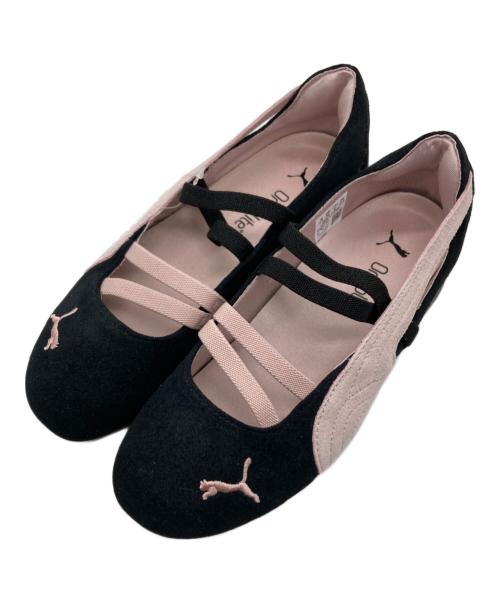 PUMA（プーマ）PUMA (プーマ) SPEEDCAT BALLET/スピードキャットバレエ ブラック×ピンク サイズ:22.5cmの古着・服飾アイテム