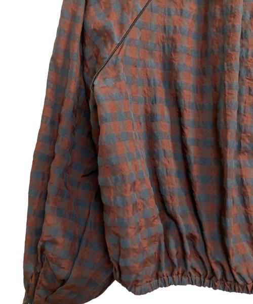 TODAYFUL（トゥデイフル）TODAYFUL (トゥデイフル) Ginghamcheck Puff Blouse/ギンガムチェックパフブラウス ブラウン×ネイビー サイズ:Ｆの古着・服飾アイテム