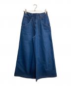 MM6 Maison Margielaエムエムシックスメゾンマルジェラ）の古着「ドローコードワイドデニム」｜インディゴ