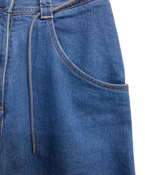 MM6 Maison Margiela（エムエムシックスメゾンマルジェラ）MM6 Maison Margiela (エムエムシックスメゾンマルジェラ) ドローコードワイドデニム インディゴ サイズ:38の古着・服飾アイテム