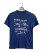POLO RALPH LAURENポロ・ラルフローレン）の古着「刺繍Tシャツ」｜ブルー
