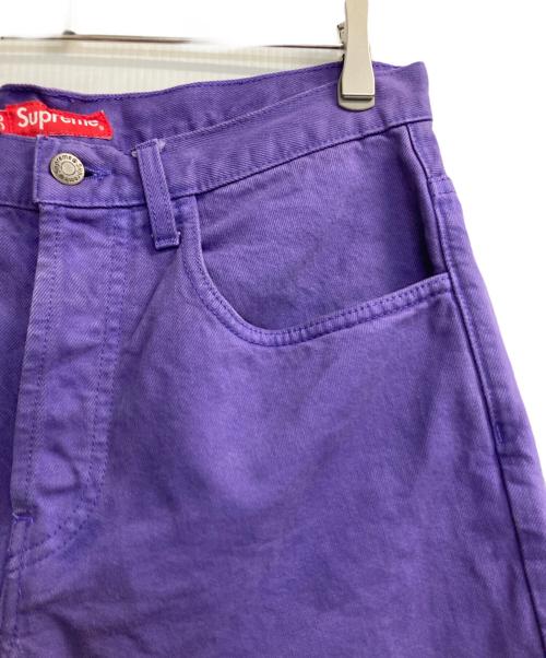 SUPREME（シュプリーム）SUPREME (シュプリーム) Washed Denim Short パープル サイズ:30の古着・服飾アイテム