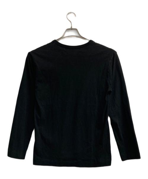 PLAY COMME des GARCONS（プレイコムデギャルソン）PLAY COMME des GARCONS (プレイコムデギャルソン) ハートワッペンロングスリーブカットソー ブラック サイズ:Ｍの古着・服飾アイテム