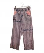 AVIREXアヴィレックス）の古着「CUTTING DENIM PANTS」｜ピンク