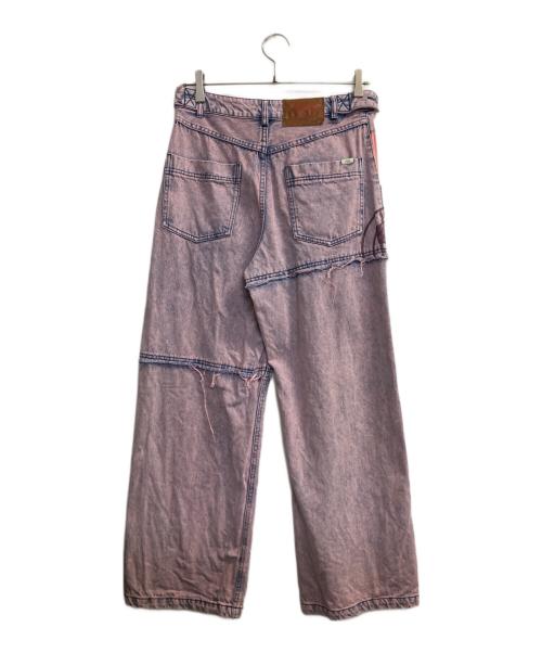 AVIREX（アヴィレックス）AVIREX (アヴィレックス) CUTTING DENIM PANTS ピンク サイズ:記載なしの古着・服飾アイテム
