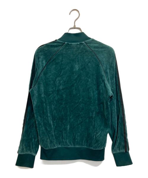 adidas（アディダス）adidas (アディダス) ベロアトラックジャケット グリーン サイズ:Mの古着・服飾アイテム