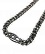 DIESELディーゼル）の古着「ロゴチェーンネックレス」｜シルバー