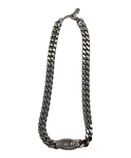 DIESEL（ディーゼル）DIESEL (ディーゼル) ロゴチェーンネックレス シルバーの古着・服飾アイテム