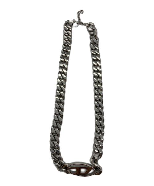 DIESEL（ディーゼル）DIESEL (ディーゼル) ロゴチェーンネックレス シルバーの古着・服飾アイテム