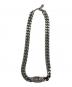 DIESEL (ディーゼル) ロゴチェーンネックレス シルバー：8000円