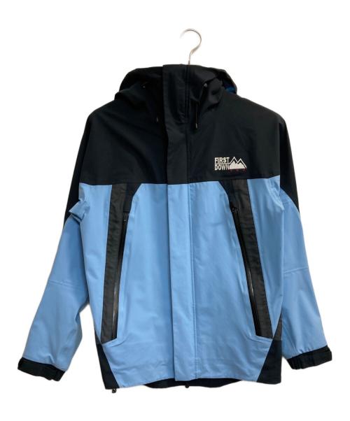 FIRST DOWN（ファーストダウン）FIRST DOWN (ファーストダウン) 3LAYER MOUNTAIN PARKA スカイブルー サイズ:Mの古着・服飾アイテム