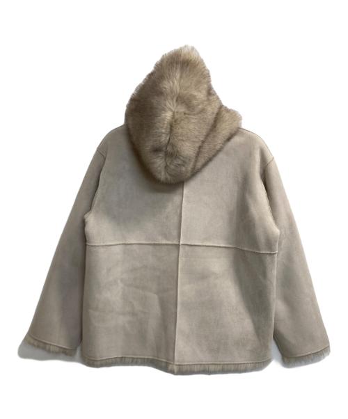 thinkfur（シンクファー）thinkfur (シンクファー) Gradation Fur Foody Jacket ベージュ サイズ:ＦＲＥＥの古着・服飾アイテム