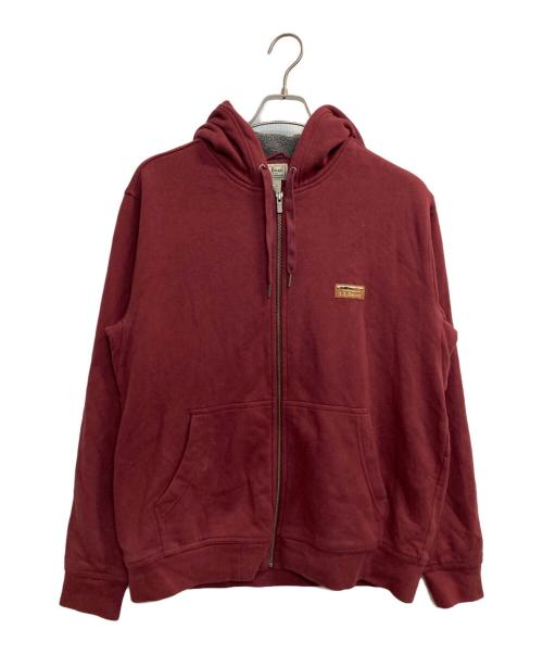 L.L.Bean（エルエルビーン）L.L.Bean (エルエルビーン) ジップパーカー レッド サイズ:MED-REGの古着・服飾アイテム