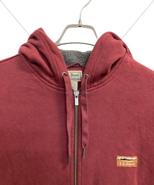 L.L.Bean（エルエルビーン）L.L.Bean (エルエルビーン) ジップパーカー レッド サイズ:MED-REGの古着・服飾アイテム