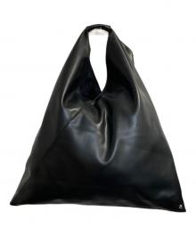 MM6 Maison Margiela（エムエムシックスメゾンマルジェラ）の古着「Fレザージャパニーズトートハンドバッグ」｜ブラック