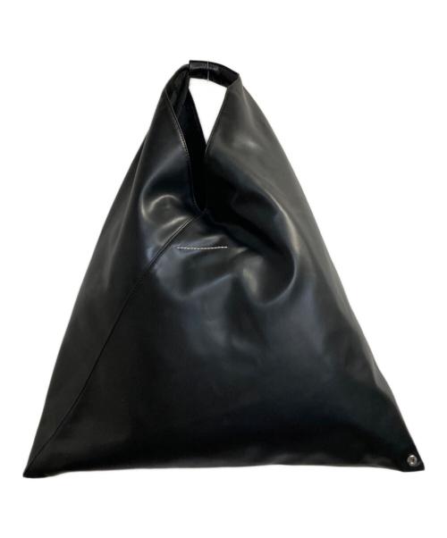 MM6 Maison Margiela（エムエムシックスメゾンマルジェラ）MM6 Maison Margiela (エムエムシックスメゾンマルジェラ) Fレザージャパニーズトートハンドバッグ ブラックの古着・服飾アイテム