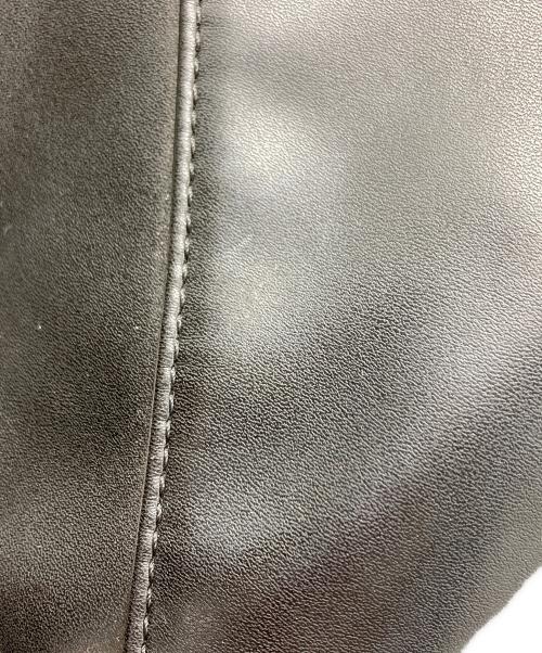 MM6 Maison Margiela（エムエムシックスメゾンマルジェラ）MM6 Maison Margiela (エムエムシックスメゾンマルジェラ) Fレザージャパニーズトートハンドバッグ ブラックの古着・服飾アイテム