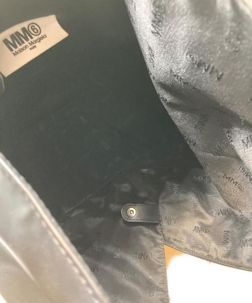 MM6 Maison Margiela（エムエムシックスメゾンマルジェラ）MM6 Maison Margiela (エムエムシックスメゾンマルジェラ) Fレザージャパニーズトートハンドバッグ ブラックの古着・服飾アイテム