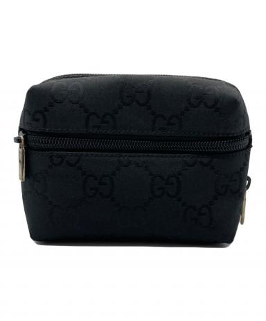 【used】GUCCI ミニポーチ 中古・古着通販】GUCCI (グッチ) ミニポーチ ブラック｜ブランド・古着