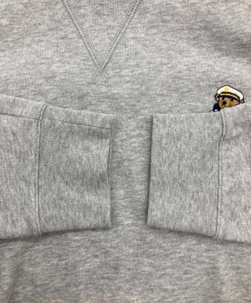 POLO RALPH LAUREN（ポロ・ラルフローレン）POLO RALPH LAUREN (ポロ・ラルフローレン) ミニベアーワッペンスウェット グレー サイズ:Ｍの古着・服飾アイテム