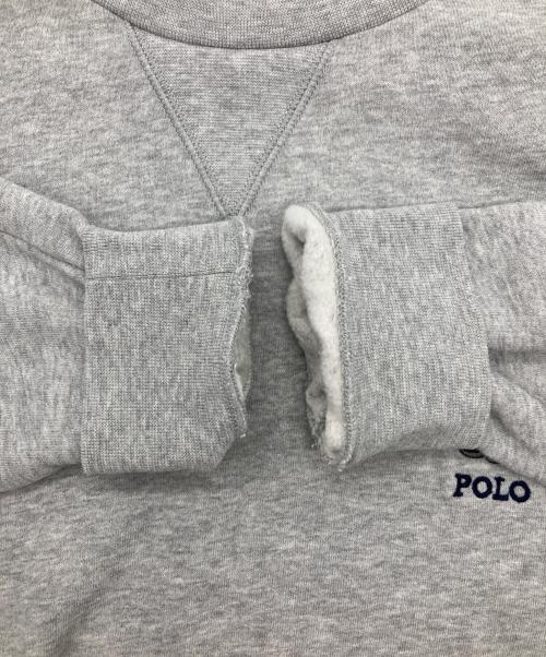 POLO RALPH LAUREN（ポロ・ラルフローレン）POLO RALPH LAUREN (ポロ・ラルフローレン) ミニベアーワッペンスウェット グレー サイズ:Ｍの古着・服飾アイテム