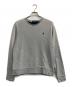 POLO RALPH LAUREN（ポロ・ラルフローレン）の古着「ワンポイントクルーネックスウェット」｜グレー